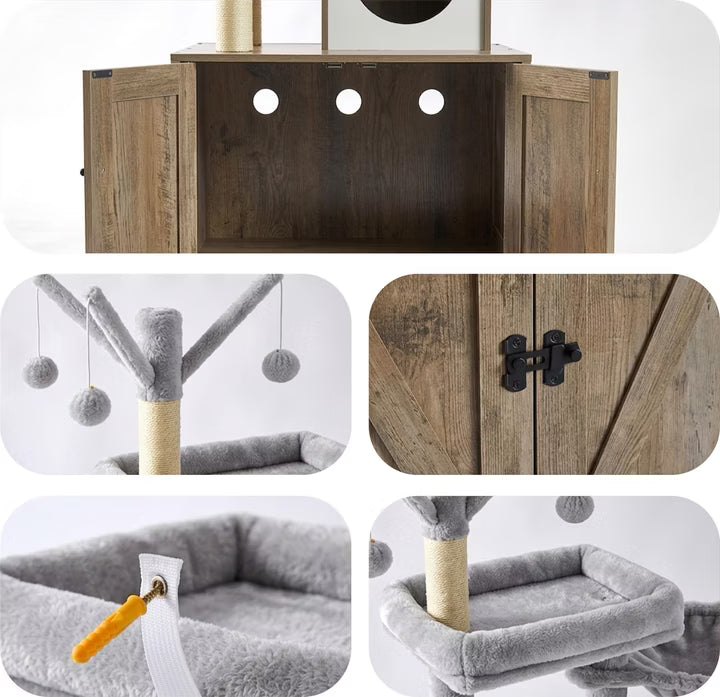 Arbre à chat de luxe multi-niveaux