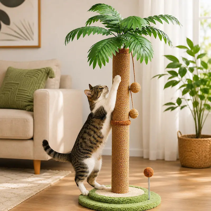 Griffoir chat palmier en sisal - Protège | FéliPalm