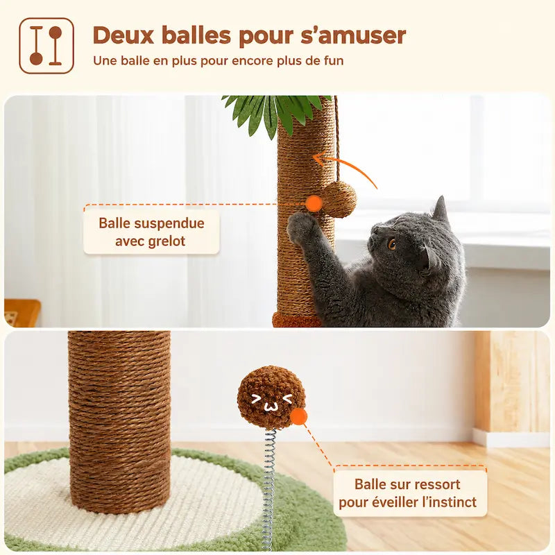 Griffoir chat palmier en sisal - Protège | FéliPalm