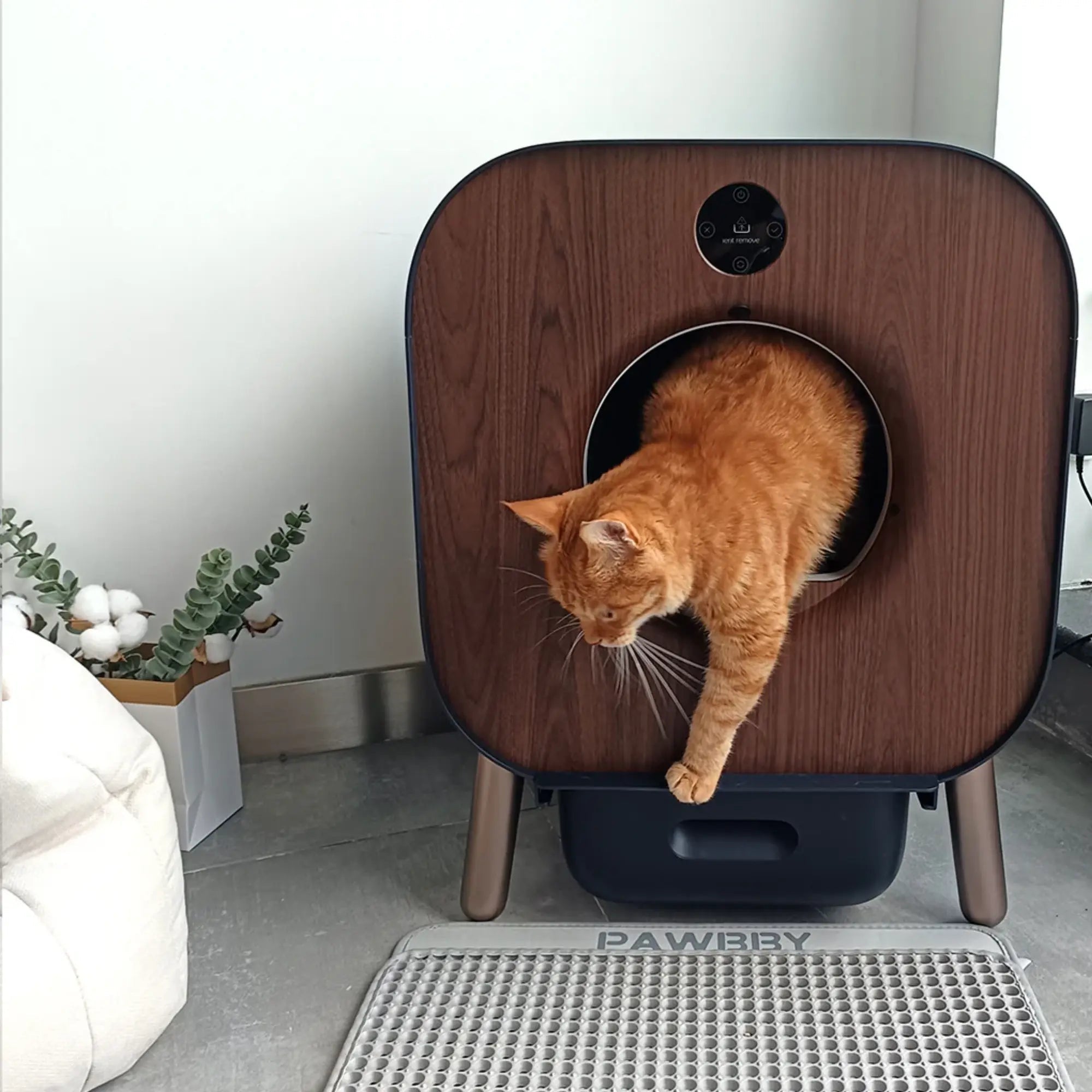 Litière Autonettoyante Automatique CatHaven – Système motorisé avec capteurs, bac grand volume