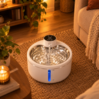 Fontaine à Eau Automatique pour Chats de 2,5 L avec Purificateur d'Eau