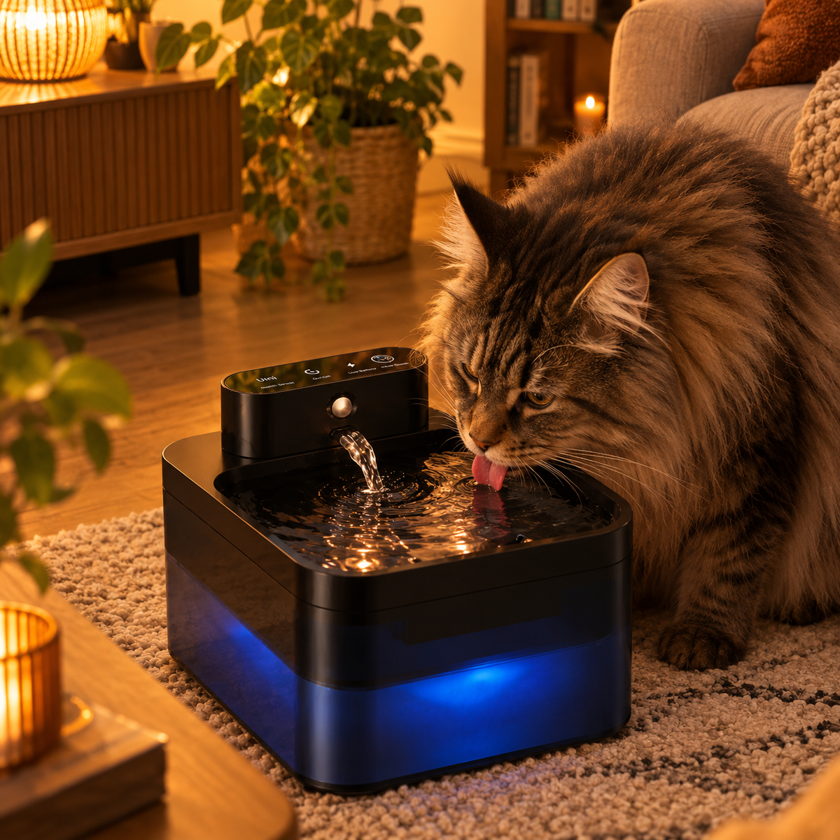 Fontaine à eau sans fil pour chats
