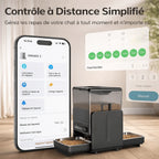 Distributeur de Croquettes Connecté WiFi | Appli Smartphone