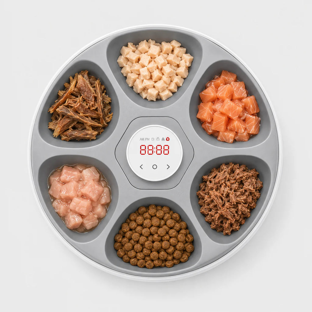 Distributeur Automatique de Croquettes 6 Repas pour Chats