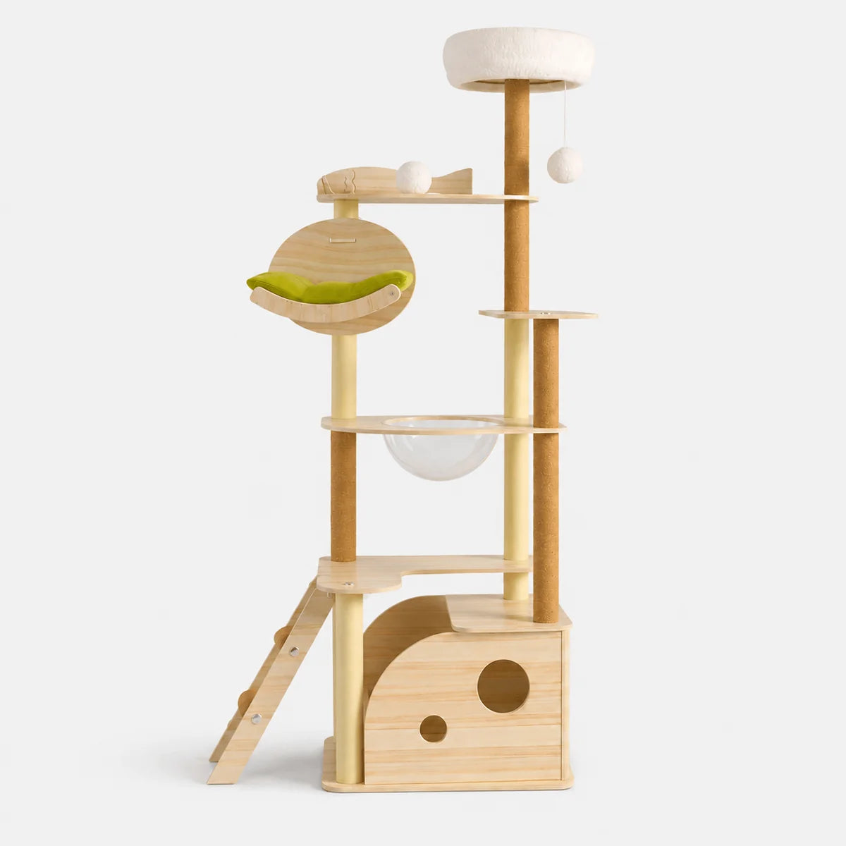 Petit Arbre à Chat d'Intérieur en Bois | CatHaven