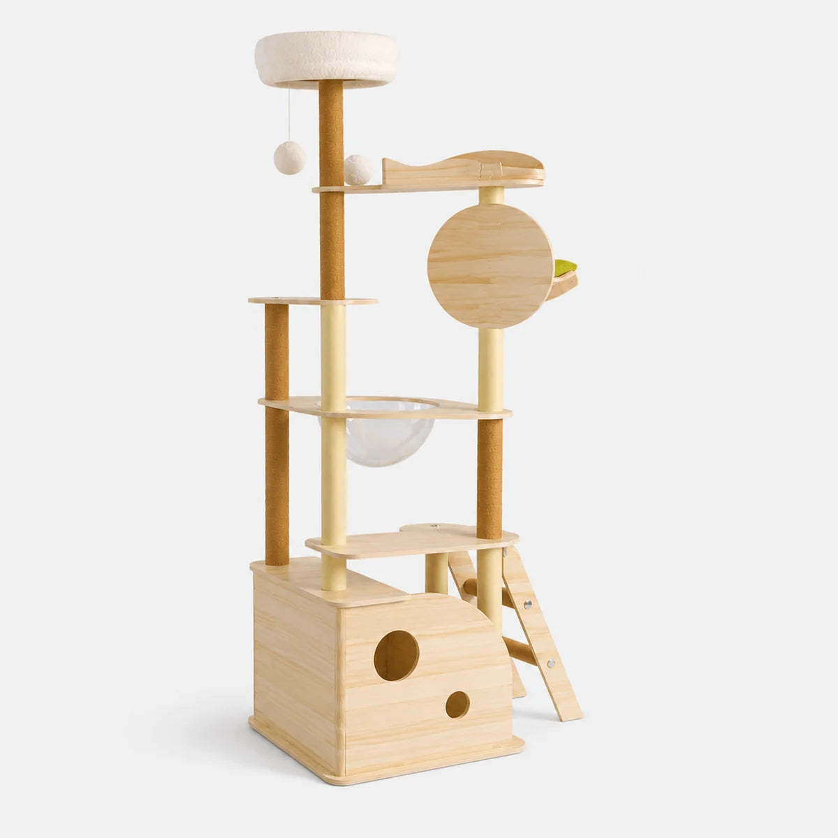 Petit Arbre à Chat d'Intérieur en Bois | CatHaven