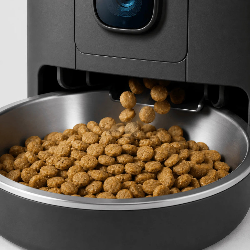 Distributeur de Croquettes avec Caméra HD 4L | Repas Connectés