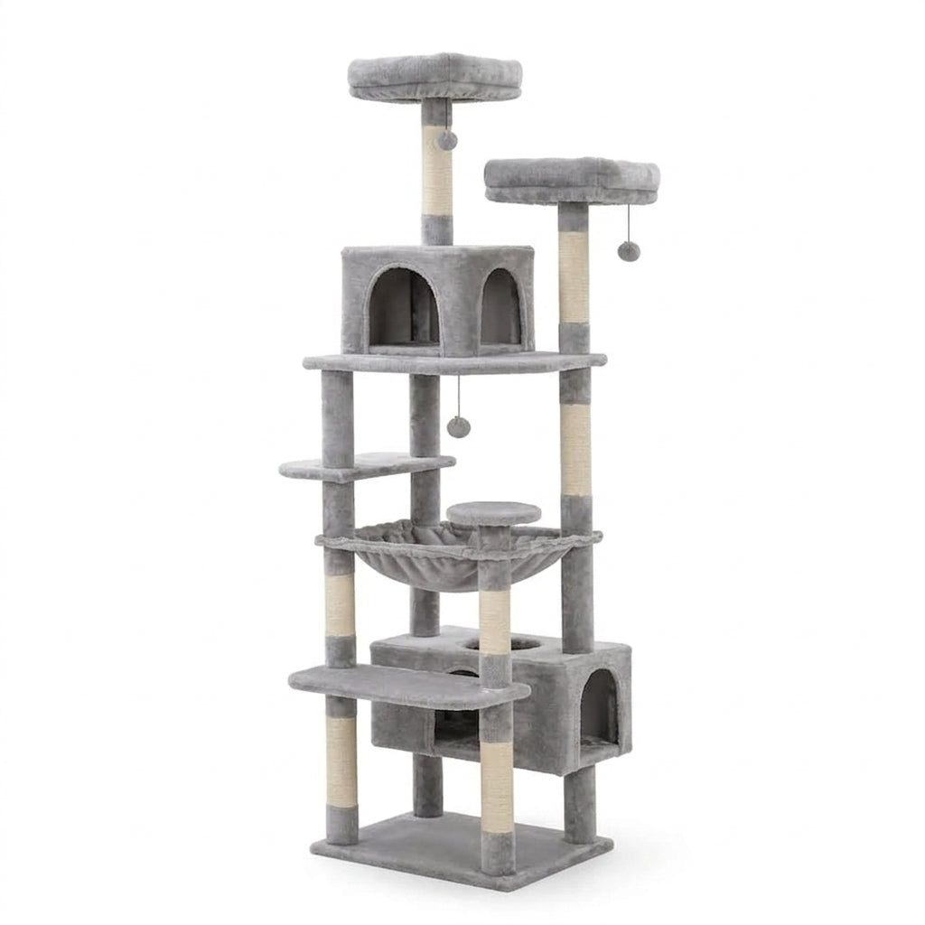 Arbre à Chat 180 cm XXL, Ultra Stable | CatHaven
