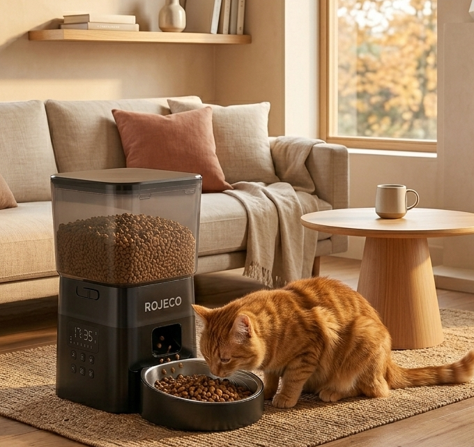 Distributeur de croquettes pour chats