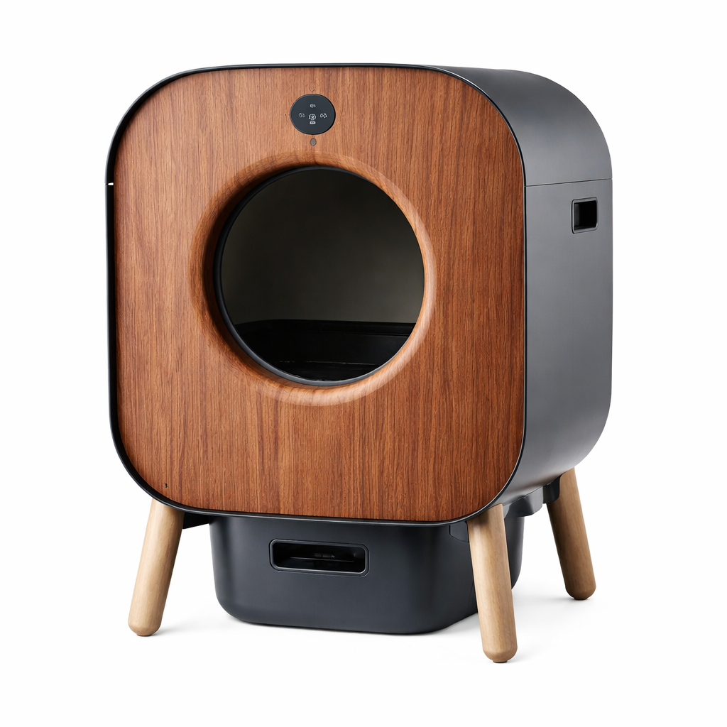 Litière Autonettoyante Automatique CatHaven – Système motorisé avec capteurs, bac grand volume