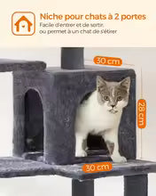 Arbre à Chat avec Hamac, Niches et Griffoirs | CatHaven