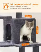 Arbre à Chat avec Hamac, Niches et Griffoirs | CatHaven