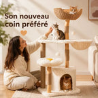 Arbre à chat bois massif avec condo - Confort | Felys