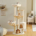 Arbre à chat confortable beige - Stable & design | MiaWood