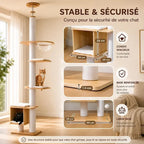 Arbre à chat du sol au plafond - Stable | CatVera