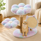 Arbre à chat floral en bois massif - Design | FloraNest