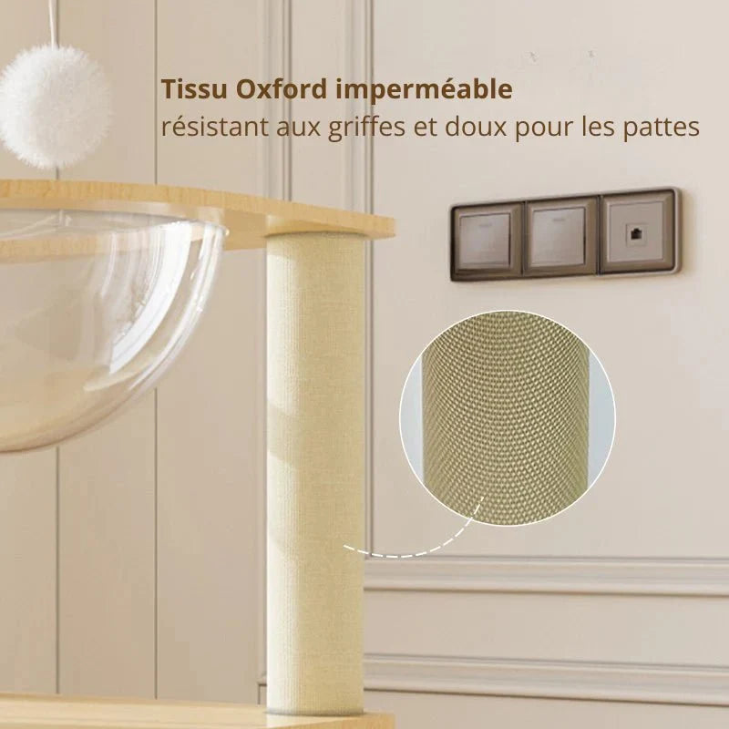 Arbre à chat Linea 100 - Compact et stable | FelinoHome