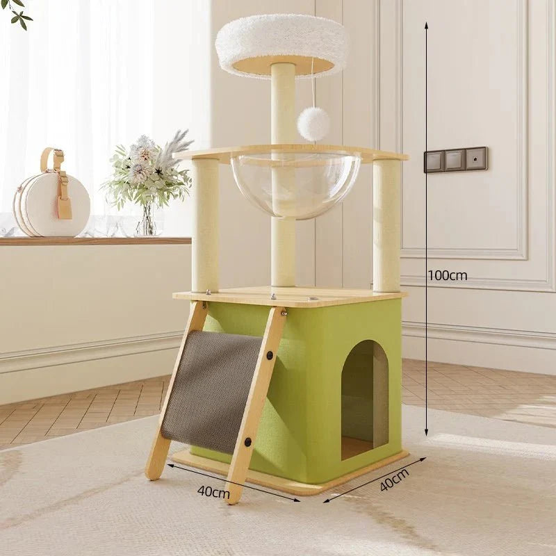 Arbre à chat Linea 100 - Compact et stable | FelinoHome