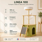 Arbre à chat Linea 100 - Compact et stable | FelinoHome
