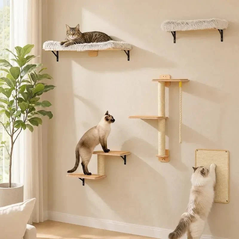 Arbre à chat mural 5-en-1 - Gain de place | PurrHouse