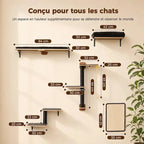 Arbre à chat mural 5-en-1 - Gain de place | PurrHouse