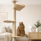 Arbre à chat plafond réglable - Stable sans perçage | Mewparnasse