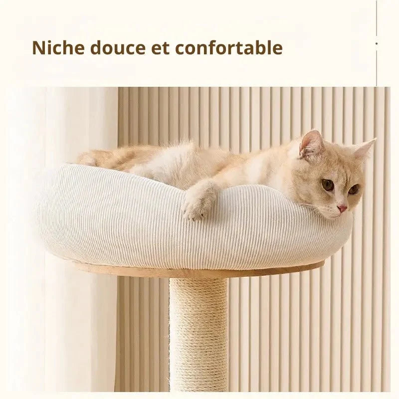 Arbre à chat scandinave - Élégant & stable | NekoHome