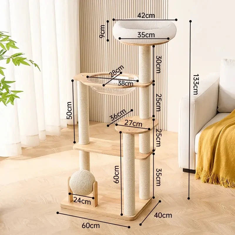 Arbre à chat scandinave - Élégant & stable | NekoHome