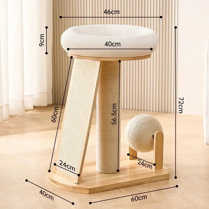 Arbre à chat scandinave - Élégant & stable | NekoHome