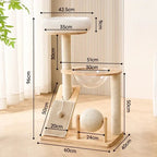 Arbre à chat scandinave - Élégant & stable | NekoHome