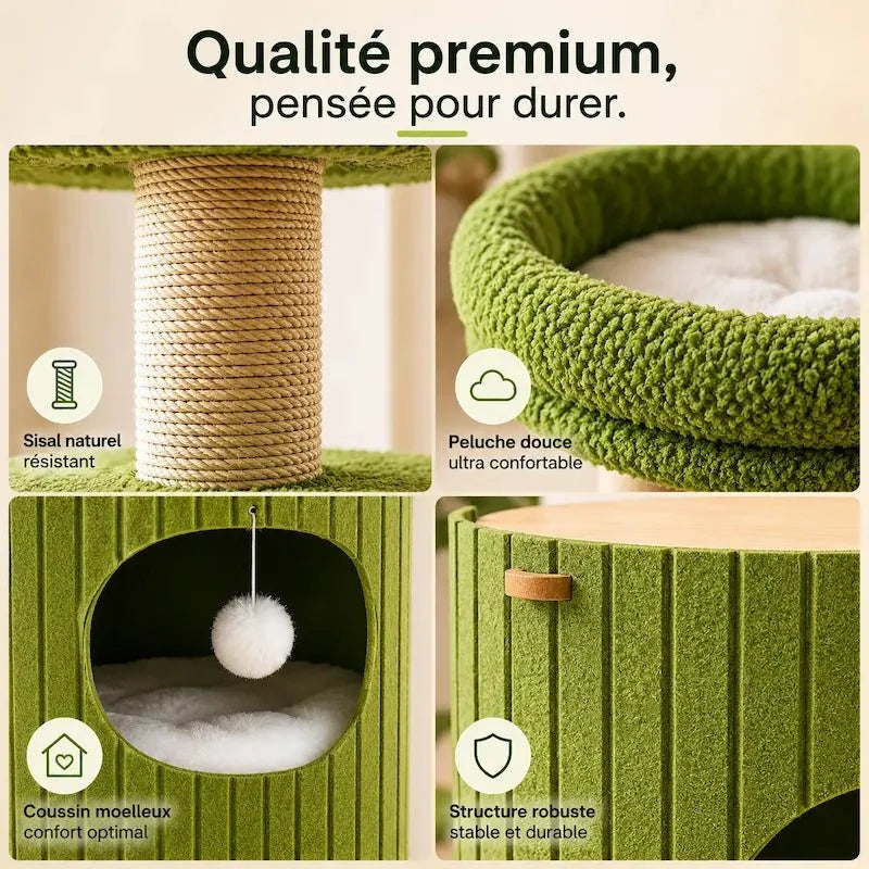 Arbre à chat tronc d'arbre - Design compact | Luna