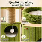 Arbre à chat tronc d'arbre - Design compact | Luna