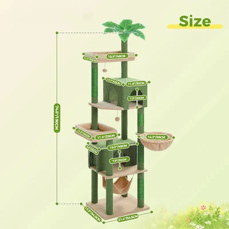 Arbre à chat XXL multi-niveaux - Ultra stable | FeliHome