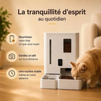 Distributeur automatique eau et croquettes chat - Contrôle à distance | FeedPro