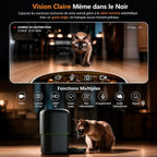 Distributeur de croquettes chat caméra intelligente - Zéro stress | MiaouTech