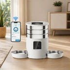 Distributeur intelligent croquettes double chat - Repas calmes | CatFlow