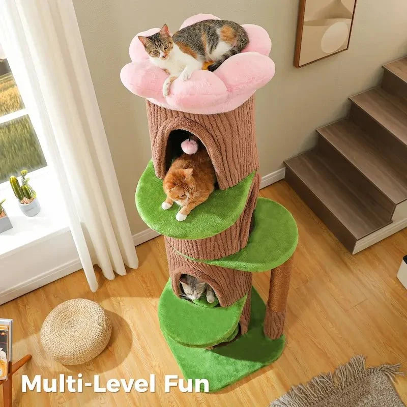 Grand arbre à chat 4 condos - Tour luxe | RoyalTree