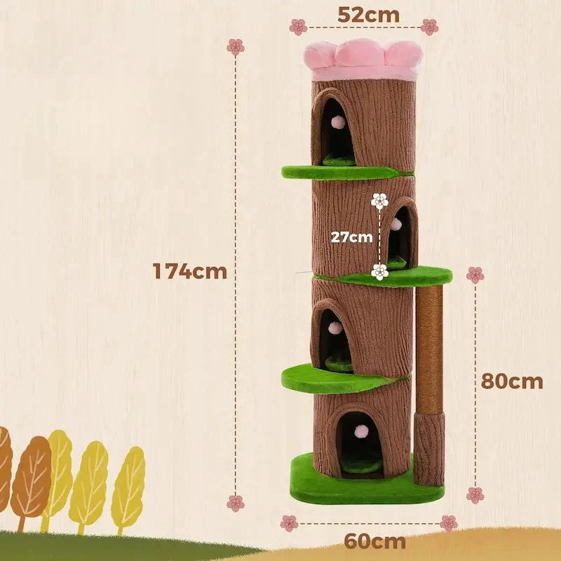 Grand arbre à chat 4 condos - Tour luxe | RoyalTree