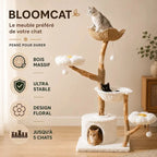 Grande tour arbre à chat – Design floral | BloomCat