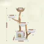 Grande tour arbre à chat – Design floral | BloomCat