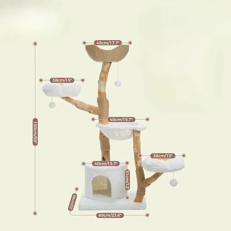 Grande tour arbre à chat – Design floral | BloomCat