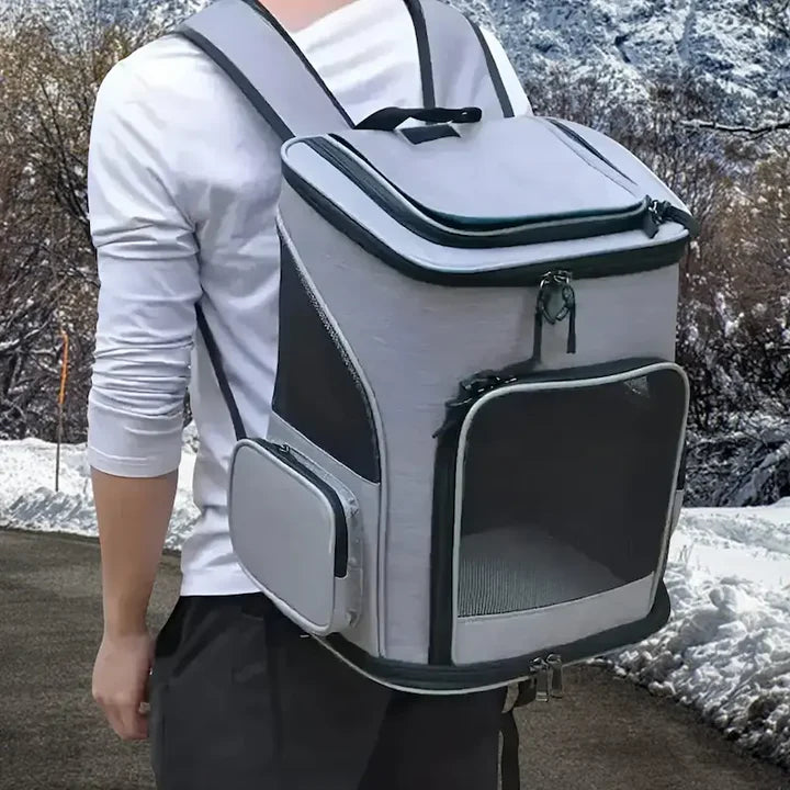 Sac à dos extensible et ventilé pour chats